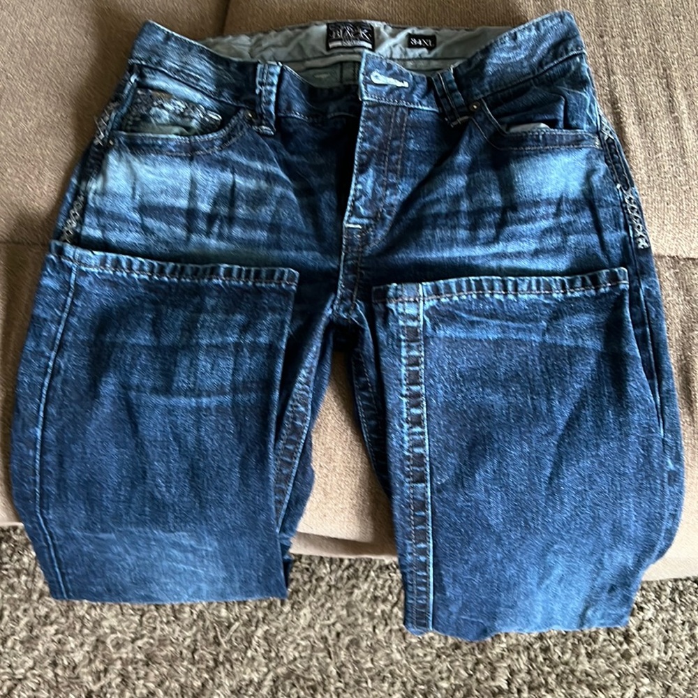 Buckle Black Mens jeans. 34XL. Worn maybe a few times.